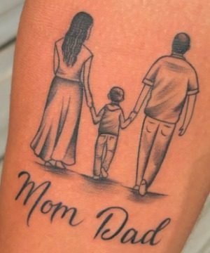Family memorial tattoo